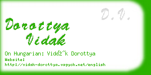 dorottya vidak business card